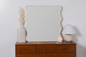 Cooper Classics Renette Round Oak Finish Hardwood Wall Mirror Organic Warmth for Any Living Space 42352