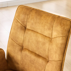 English Elm Modern Velvet Dining Chairs Set - Ergonomic Comfort With Stylish Iron Frames In Vibrant Mustard Yellow N842P284568Y