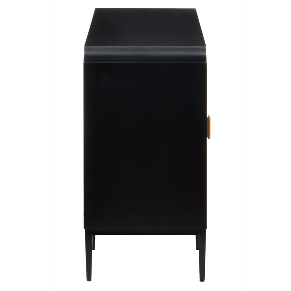 Kallista Taupe Cabinet - Modern Elegance with Soft-Close Doors, Polished Brass Hardware & Safety Features