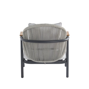 English Elm Christopher Knight Home® - Orla Outdoor Patio Rope Club Chair - Gray Frame & Cushion For Stylish Comfort And Durability N775P224519G