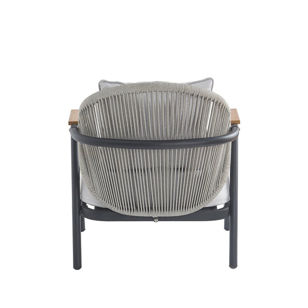 English Elm Christopher Knight Home® - Orla Outdoor Patio Rope Club Chair - Gray Frame & Cushion For Stylish Comfort And Durability N775P224519G