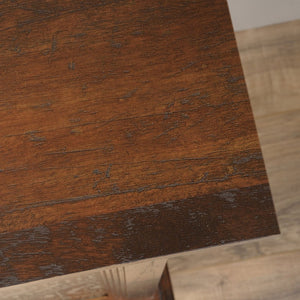 English Elm Storage Cabinet - Stylish Brown Finish With Graphic Tile Design For Organized Living Spaces & Offices B356P402715-GIGA