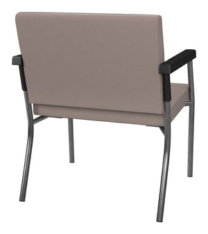 OSP Home Furnishings Bariatric Guest Chair Heavy Duty Metal Frame 400 Lb Capacity Medical Reception Seating BC9602-R103