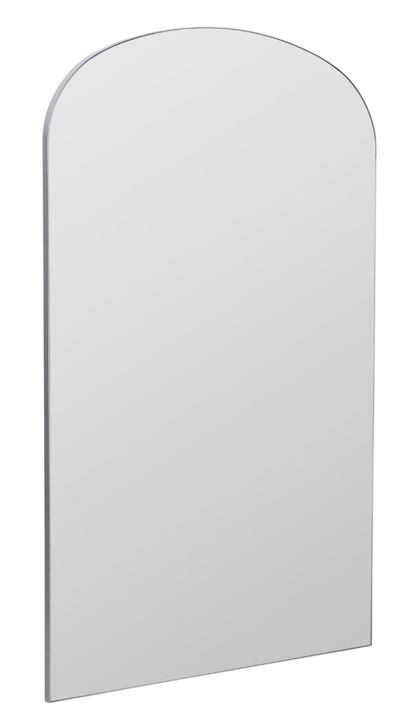 Cooper Classics Franco Oversized Full Length Floor Mirror with Slim Matte Silver Metal Frame for Bedroom 42495