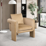 Sloan Camel Velvet Accent Chair 424Camel Meridian Furniture