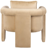 Sloan Camel Velvet Accent Chair 424Camel Meridian Furniture