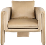 Sloan Camel Velvet Accent Chair 424Camel Meridian Furniture