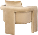 Sloan Camel Velvet Accent Chair 424Camel Meridian Furniture