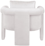 Sloan Cream Velvet Accent Chair 424Cream Meridian Furniture