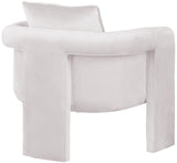 Sloan Cream Velvet Accent Chair 424Cream Meridian Furniture