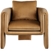 Sloan Saddle Velvet Accent Chair 424Saddle Meridian Furniture