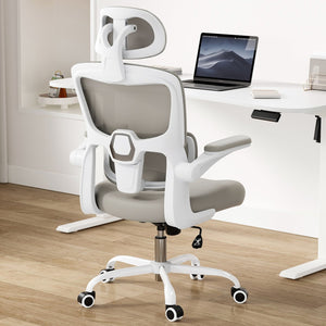 English Elm Ergonomic Office Chair With Adjustable Lumbar Support, Flip-Up Armrests & Stylish Modern Design T3623P380905