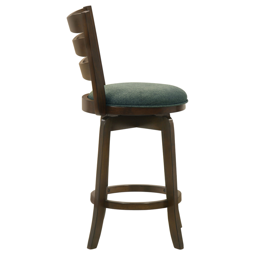 English Elm Fenster Hunter Green Wood Swivel Bar Chair – Elegant Comfort With 360° Swivel & Timeless Style B062P299939