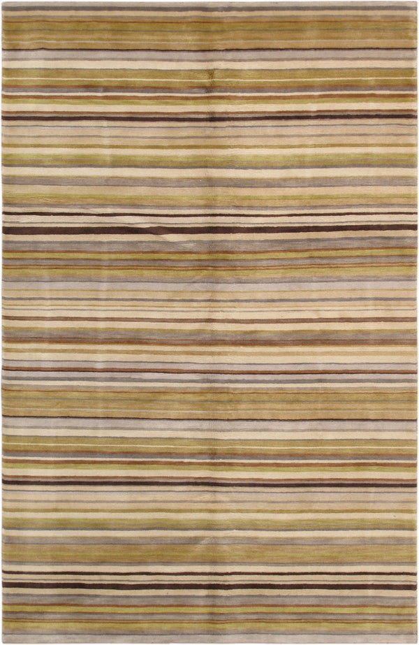 Pasargad Home Modern Collection Hand-knotted Lamb's Wool Area Rug - Elegance For Your Space   000425
