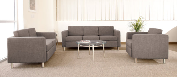 OSP Home Furnishings Pacific LoveSeat Cement