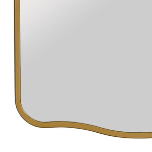 Cooper Classics Jefain Matte Gold Wall Mounted Medicine Cabinet Slim Metal Storage for Modern Bathrooms 42566