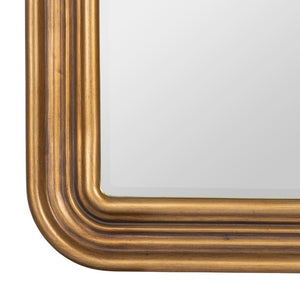Cooper Classics Parker Ornate Resin Framed Wall Mirror with Antique Gold Patina for Elegant Interiors 42570