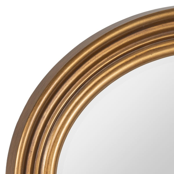 Cooper Classics Parker Ornate Resin Framed Wall Mirror with Antique Gold Patina for Elegant Interiors 42570