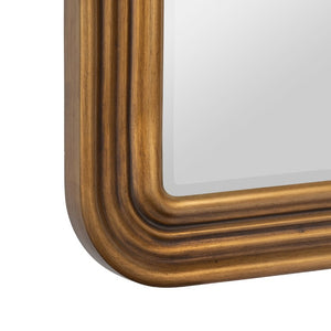 Cooper Classics Parker Ornate Resin Framed Wall Mirror with Antique Gold Patina for Elegant Interiors 42570