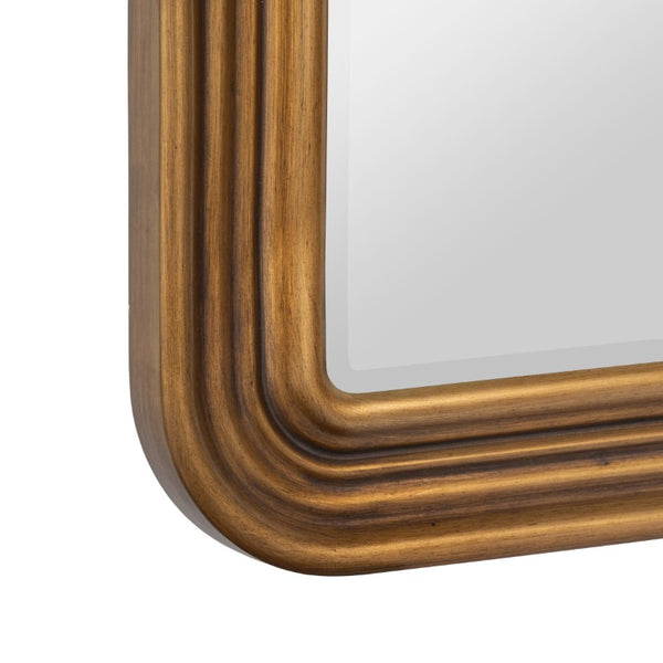 Cooper Classics Parker Ornate Resin Framed Wall Mirror with Antique Gold Patina for Elegant Interiors 42570