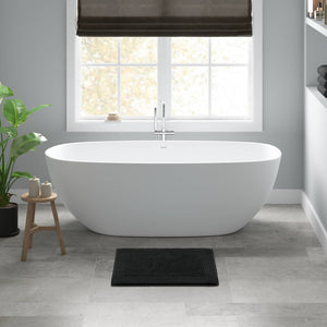 English Elm 1 Heavyweight Cotton Tufted Bath Rug Reversible Spa Grade Absorbent Floor Mat Black B035P319569