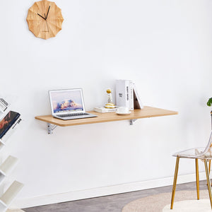 English Elm Laundry Wall-Mounted Folding Table - Space-Saving Work Surface For Home Office, Kitchen, And More! W3226P278935