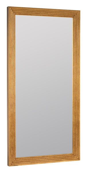 Cooper Classics Natalie PU Leather Framed Rectangular Wall Mirror for Entryway or Bedroom Decor 42591