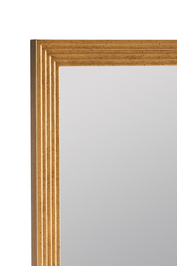 Cooper Classics Natalie PU Leather Framed Rectangular Wall Mirror for Entryway or Bedroom Decor 42591