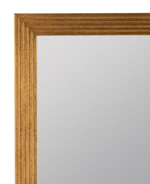 Cooper Classics Natalie PU Leather Framed Rectangular Wall Mirror for Entryway or Bedroom Decor 42591