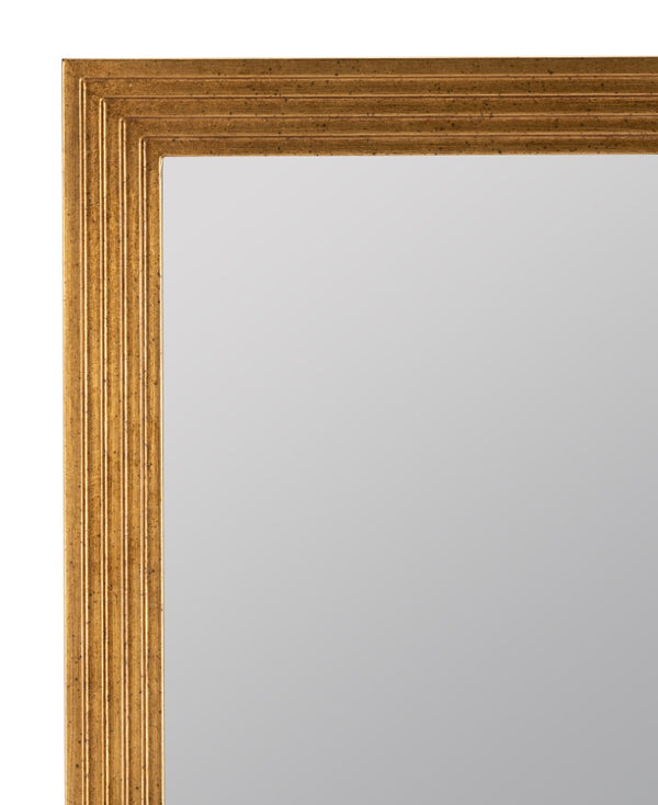 Cooper Classics Natalie PU Leather Framed Rectangular Wall Mirror for Entryway or Bedroom Decor 42591