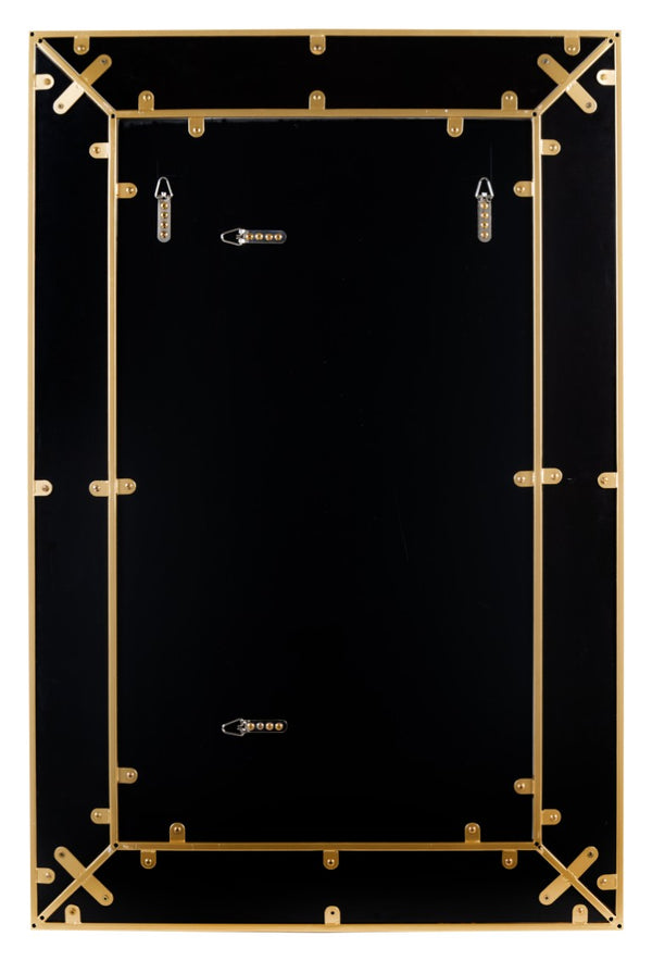 Cooper Classics Cooper Classics Newbury Tortoiseshell Acrylic Wall Mirror with Polished Brass Trim 42594