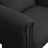 Stylus Black Boucle Fabric Accent Chair 425Black Meridian Furniture