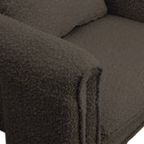 Stylus Brown Boucle Fabric Accent Chair 425Brown Meridian Furniture