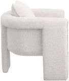 Stylus Cream Boucle Fabric Accent Chair 425Cream Meridian Furniture