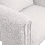 Stylus Cream Boucle Fabric Accent Chair 425Cream Meridian Furniture