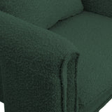 Stylus Green Boucle Fabric Accent Chair 425Green Meridian Furniture