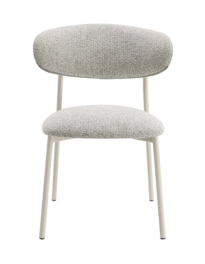 English Elm Kalam Light Gray Fabric Side Chair Set of 2 — Padded Foam Seats, Sturdy Metal Frame, Modern Beige Accents B2726P246290