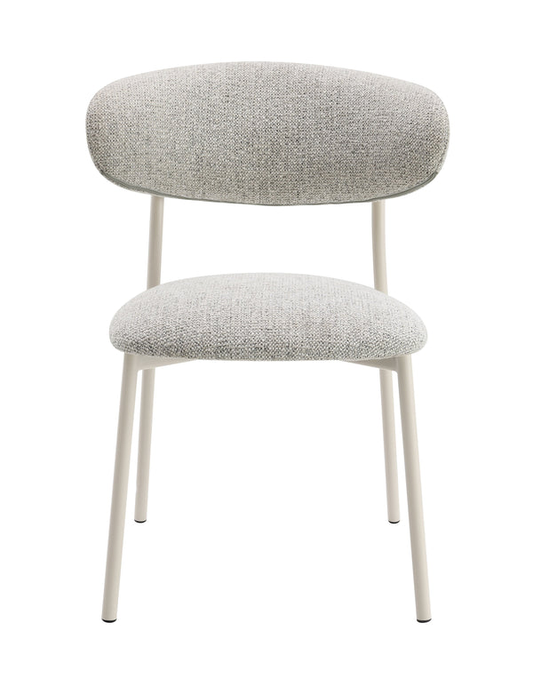 English Elm Kalam Light Gray Fabric Side Chair Set of 2 — Padded Foam Seats, Sturdy Metal Frame, Modern Beige Accents B2726P246290