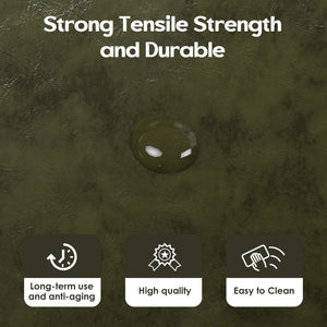 English Elm 78.75'' Slipcovered Faux Leather Sofa with High-Density Foam, Solid Wood Frame, Easy-Clean Finish Green T3623P411309