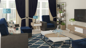 English Elm Primenest Convertible Chaise Lounge With Storage - Plush Microfiber Sleeper In Emerald Blue B030P303538-GIGA