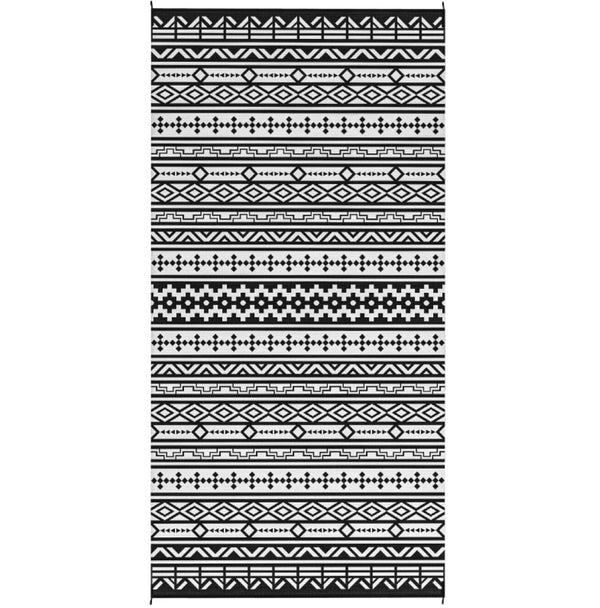 English Elm Geometric Reversible Polypropylene Outdoor Rug Uv Resistant Waterproof Patio Deck Mat T3971P421272