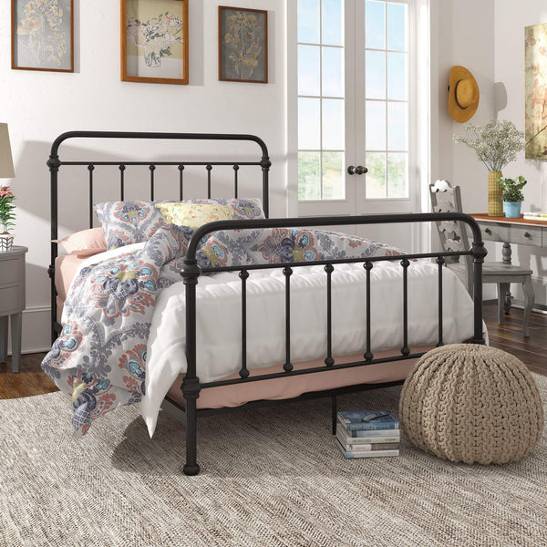 Templin Iron Spindle Bed Metal Frame for Modern Classic Bedroom Style