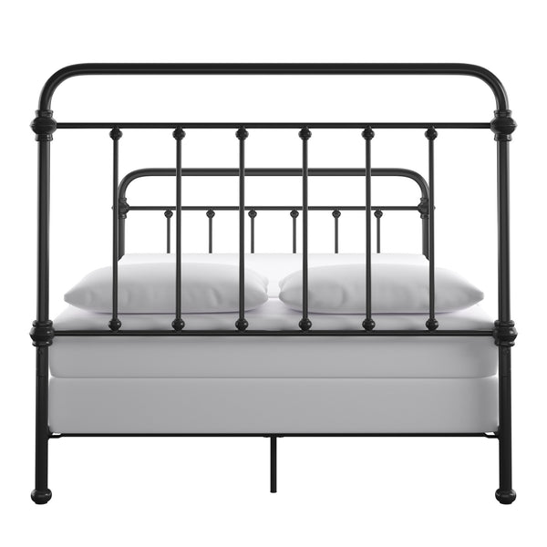 Templin Iron Spindle Bed Metal Frame for Modern Classic Bedroom Style