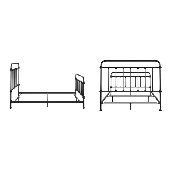 Templin Iron Spindle Bed Metal Frame for Modern Classic Bedroom Style
