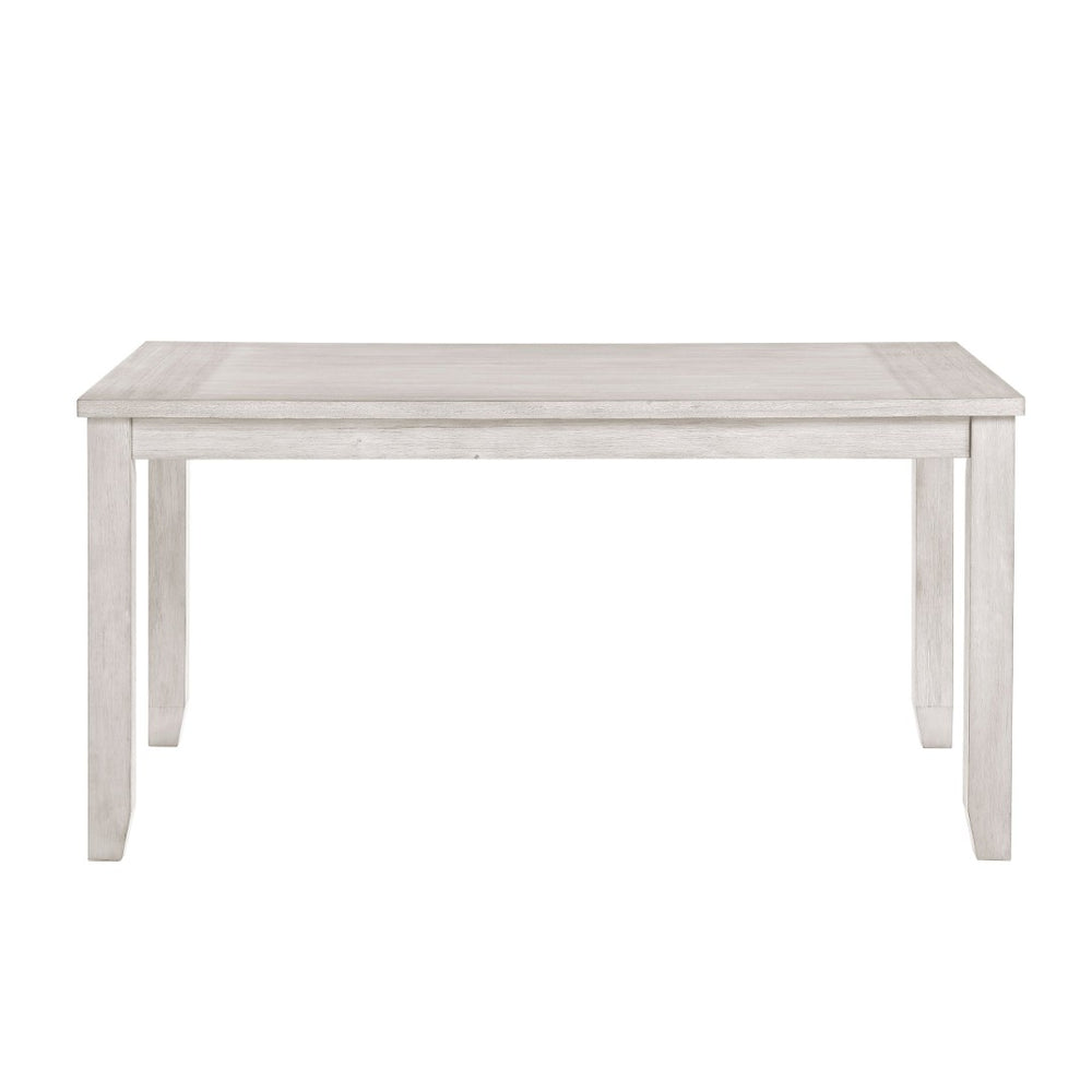 English Elm Modern Farmhouse Rectangular Dining Table Seats 6 Acacia Wood Distressed Finish B011P416558