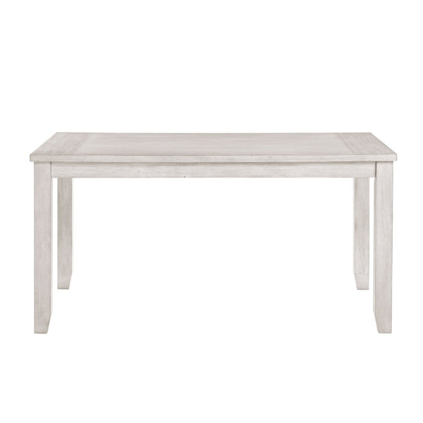 English Elm Modern Farmhouse Rectangular Dining Table Seats 6 Acacia Wood Distressed Finish B011P416558