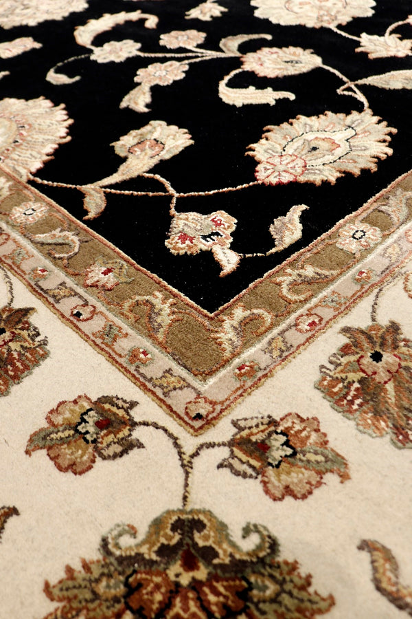 Pasargad Home Agra Collection Hand-knotted Wool Area Rug - Timeless Design, 8'11'' X 12'2''   Pdde-2b 9x12