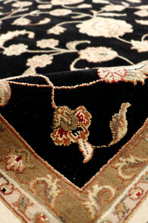 Pasargad Home Agra Collection Hand-knotted Wool Area Rug - Timeless Design, 8'11'' X 12'2''   Pdde-2b 9x12