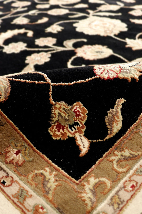 Pasargad Home Agra Collection Hand-knotted Wool Area Rug - Timeless Design, 8'11'' X 12'2''   Pdde-2b 9x12