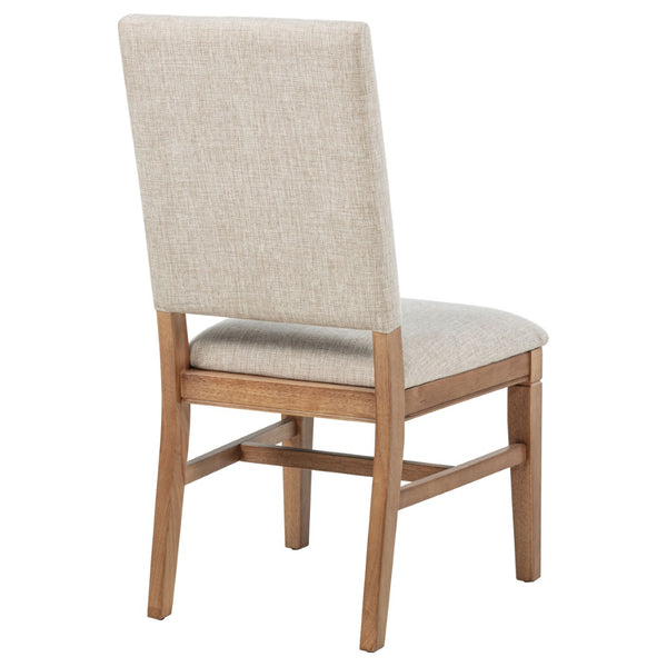 English Elm Carlos Upholstered Dining Chair Set with Nailhead Trim and Rubberwood Legs B062P447839